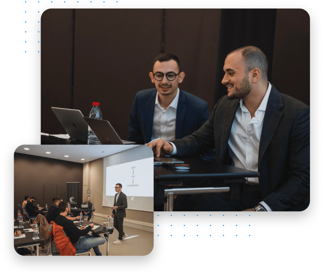 Joseph et Benoit en masterclass Les Copywriters